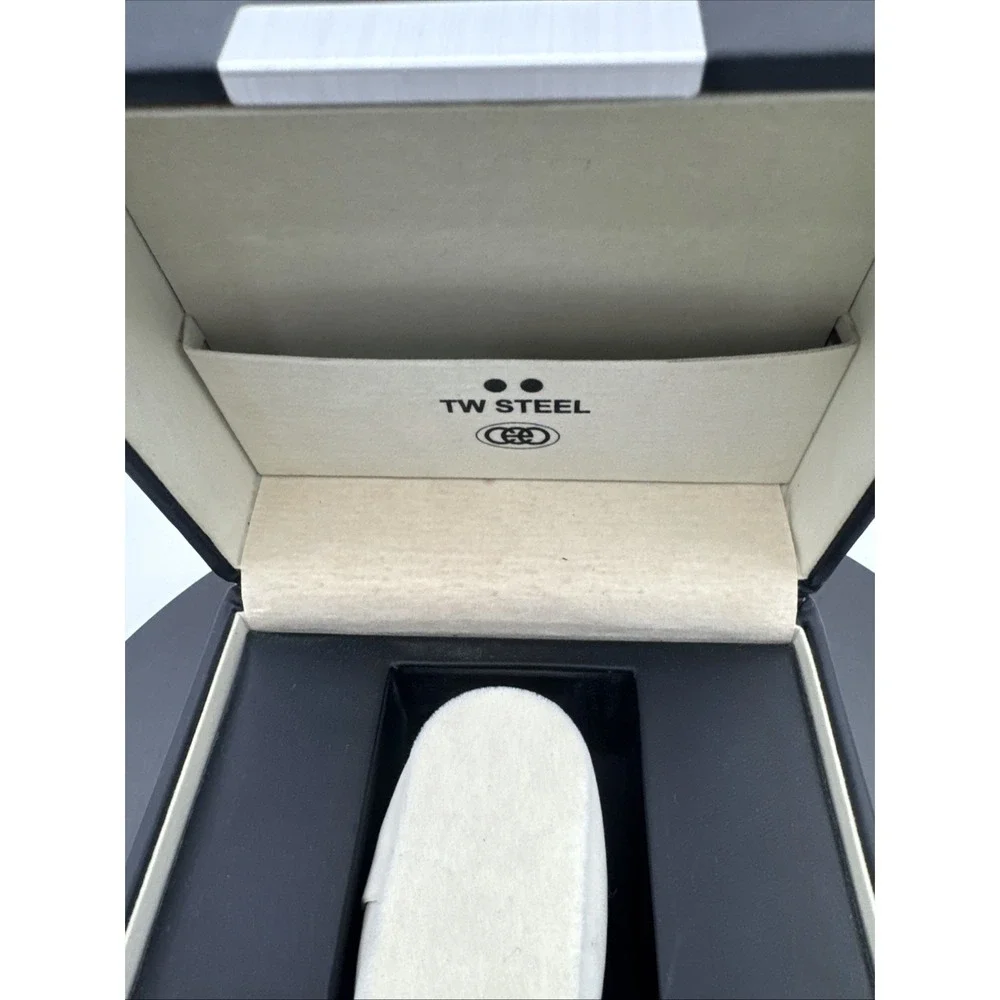 TW STEEL Watch BOX ONLY With Black Surface Cloth And Card